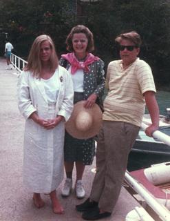 Marianne J. Legato with her daughter Christiana and her son Justin in Paris, 1985