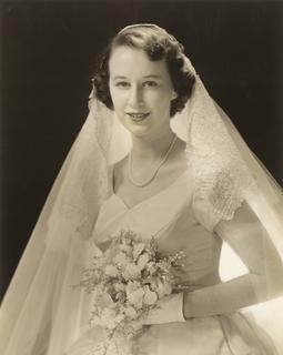 Marianne Schuelein's on her wedding day, 1960