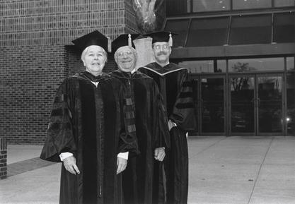 Marjorie Sirridge with her husband William Sirridge, M.D. and their son Christopher, 1990