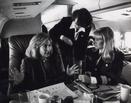 Susan J. Blumenthal with Hillary Clinton aboard Air Force One