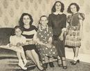 Catherine DeAngelis with her family, 1950