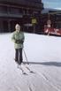 Mary E. King skiing in France, 2000