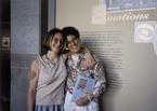 Esther Sternberg with her daughter at the National Library of Medicine exhibition, Emotions and Disease, ca. 1996