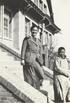 Lois Pendleton Todd with a patient on the steps of the Williams-Porter Hospital in Tehchow, Shantung, China, 1920s